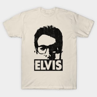 Elvis Costello // Black Vintage Style T-Shirt